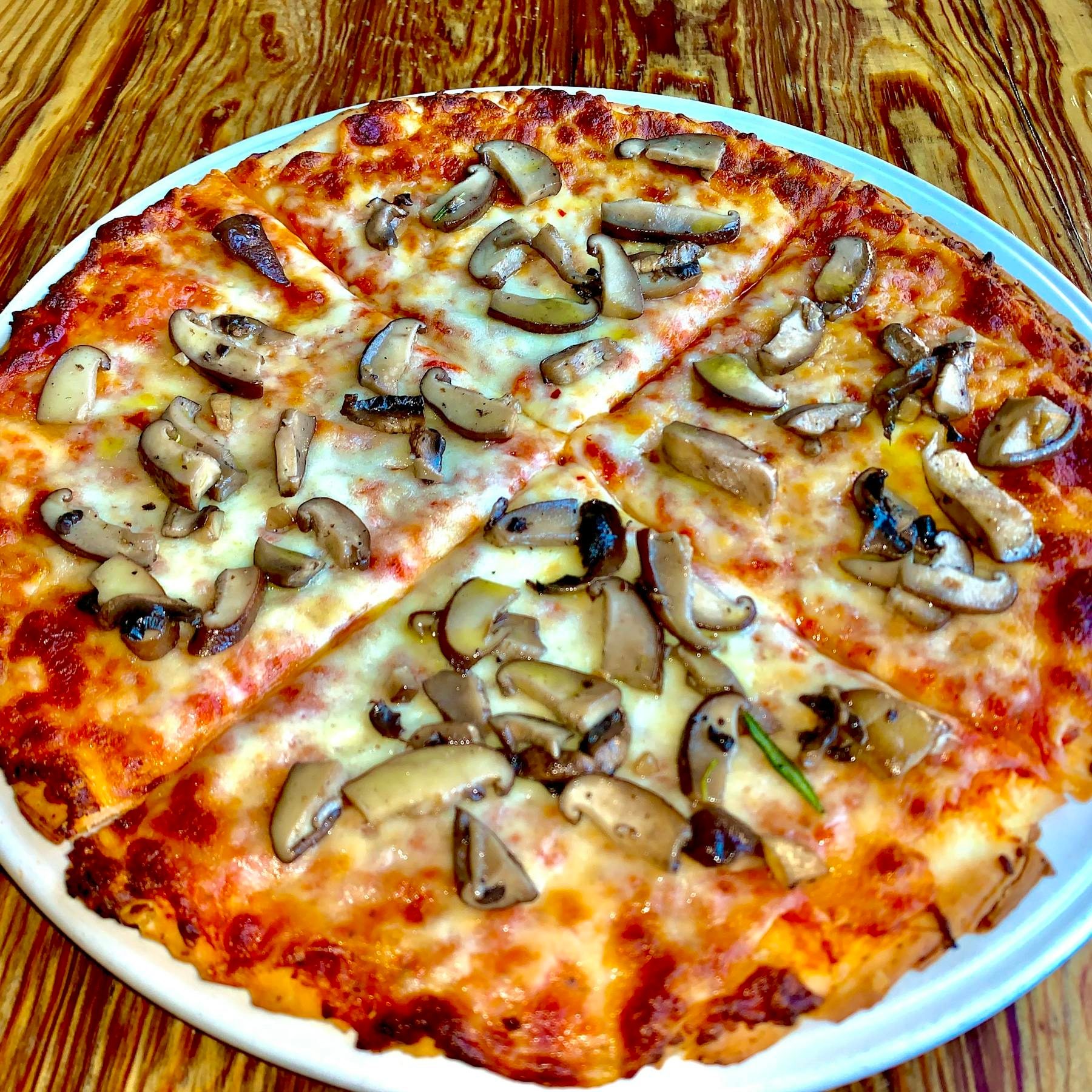 Pizza Funghi Gluten-Free.