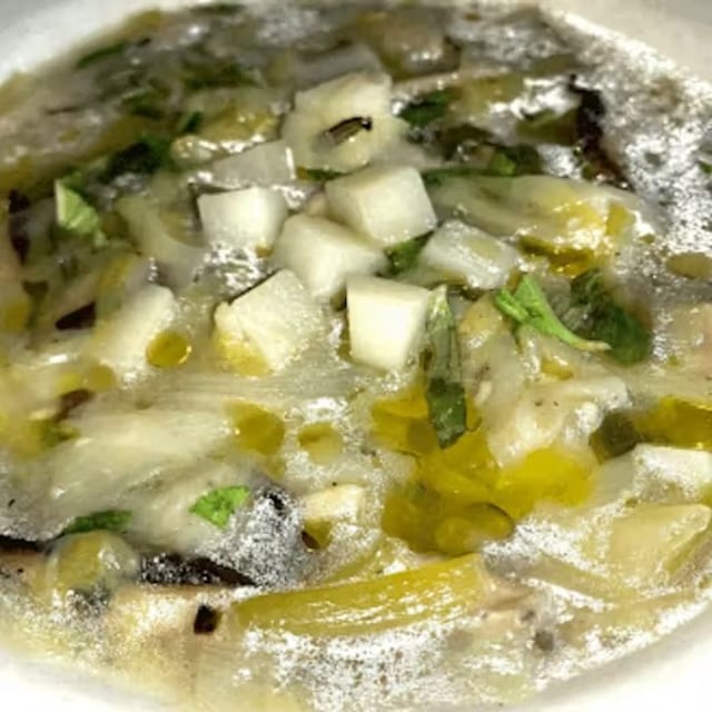 Zuppa Finocchi, Patate E Funghi.