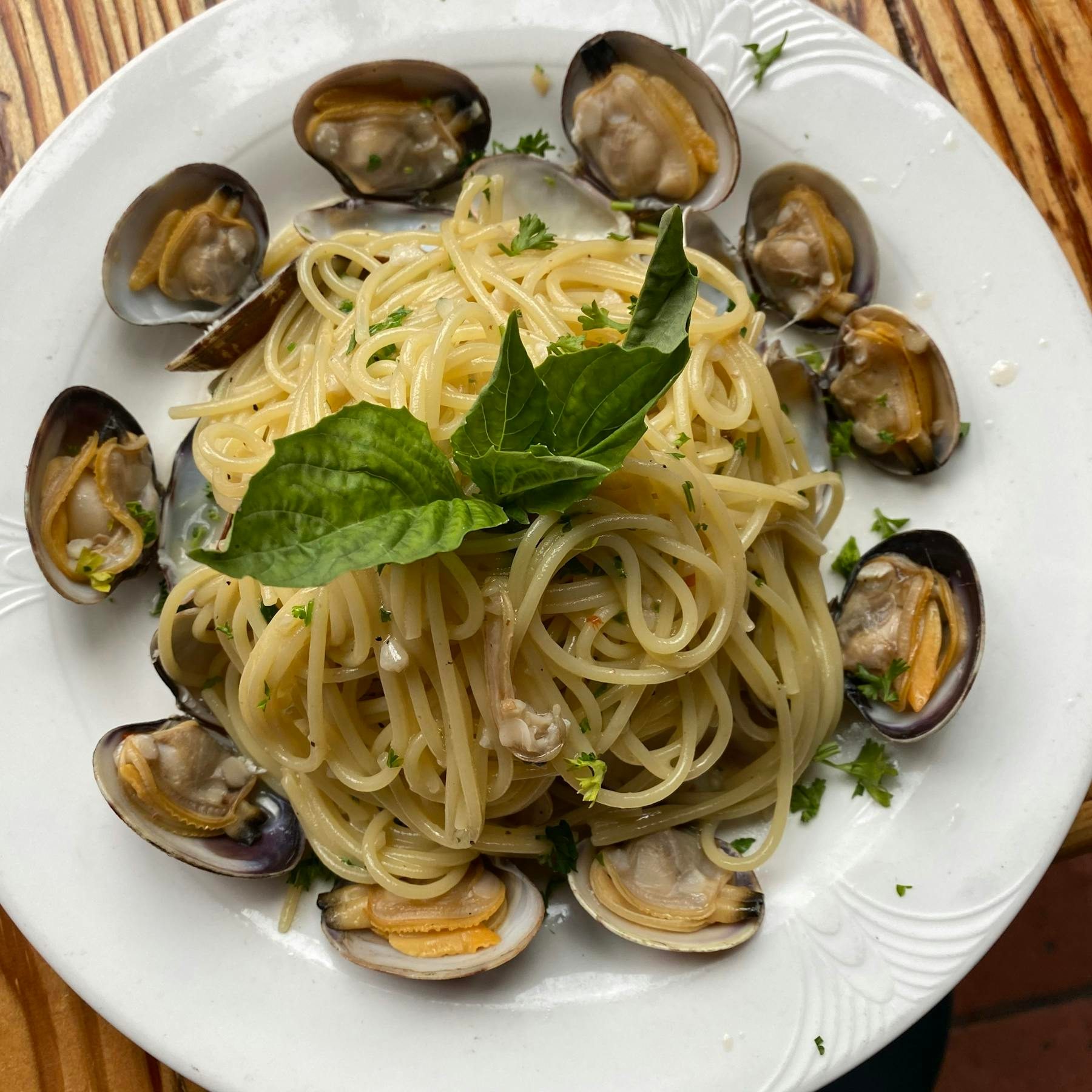 Spaghetti Alle Vongole Gluten-Free.