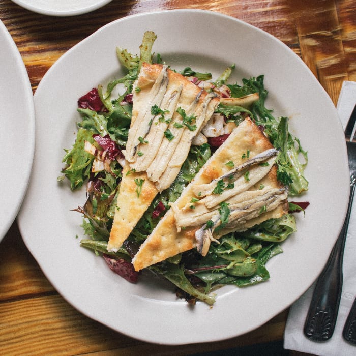 Crostini Con Alici Marinate.